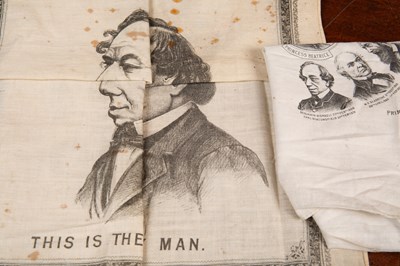 Lot 411 - A puzzle handkerchief