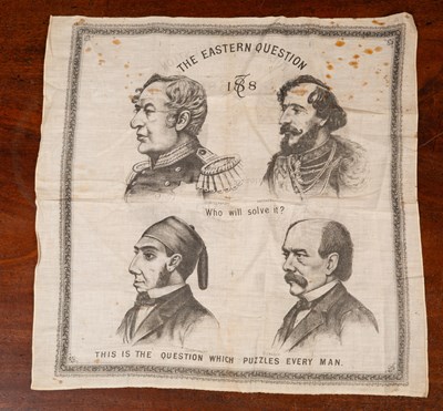 Lot 411 - A puzzle handkerchief