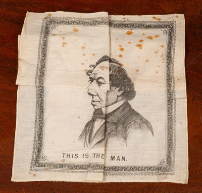 Lot 411 - A puzzle handkerchief