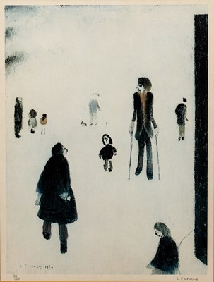 Lot 342 - Laurence Stephen Lowry (1887-1976) Figures in...