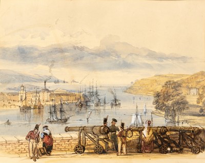 Lot 153 - J Salmon (19th century) View of Devenport...