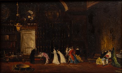 Lot 170 - 19th century Dutch school Interior scene with...