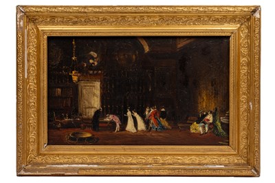 Lot 170 - 19th century Dutch school Interior scene with...