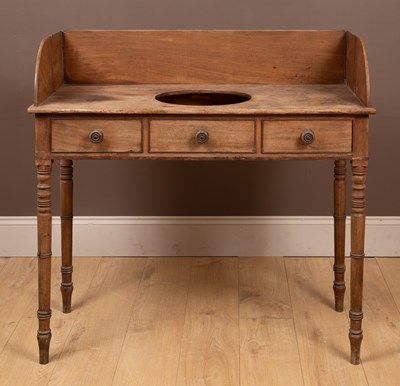 Lot 427 - A 19th century mahogany washstand