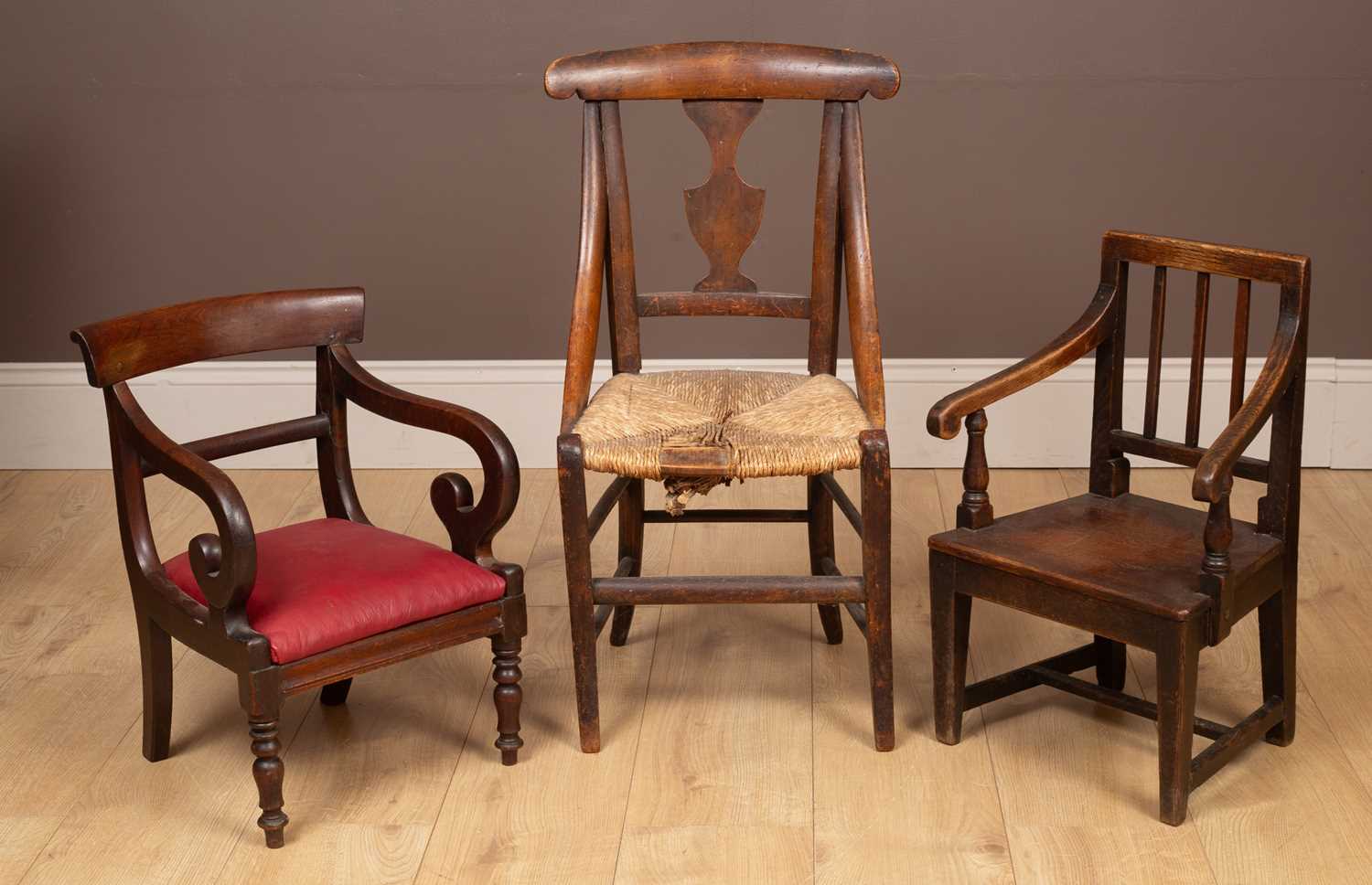 Lot 158 - The 19th Century Children's chairs