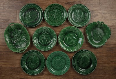 Lot 457 - Collection of plates in the form of cabbage of...