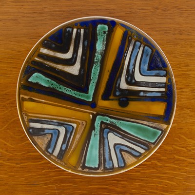 Lot 371 - Poole Pottery 'Delphis' range dish, decorated...