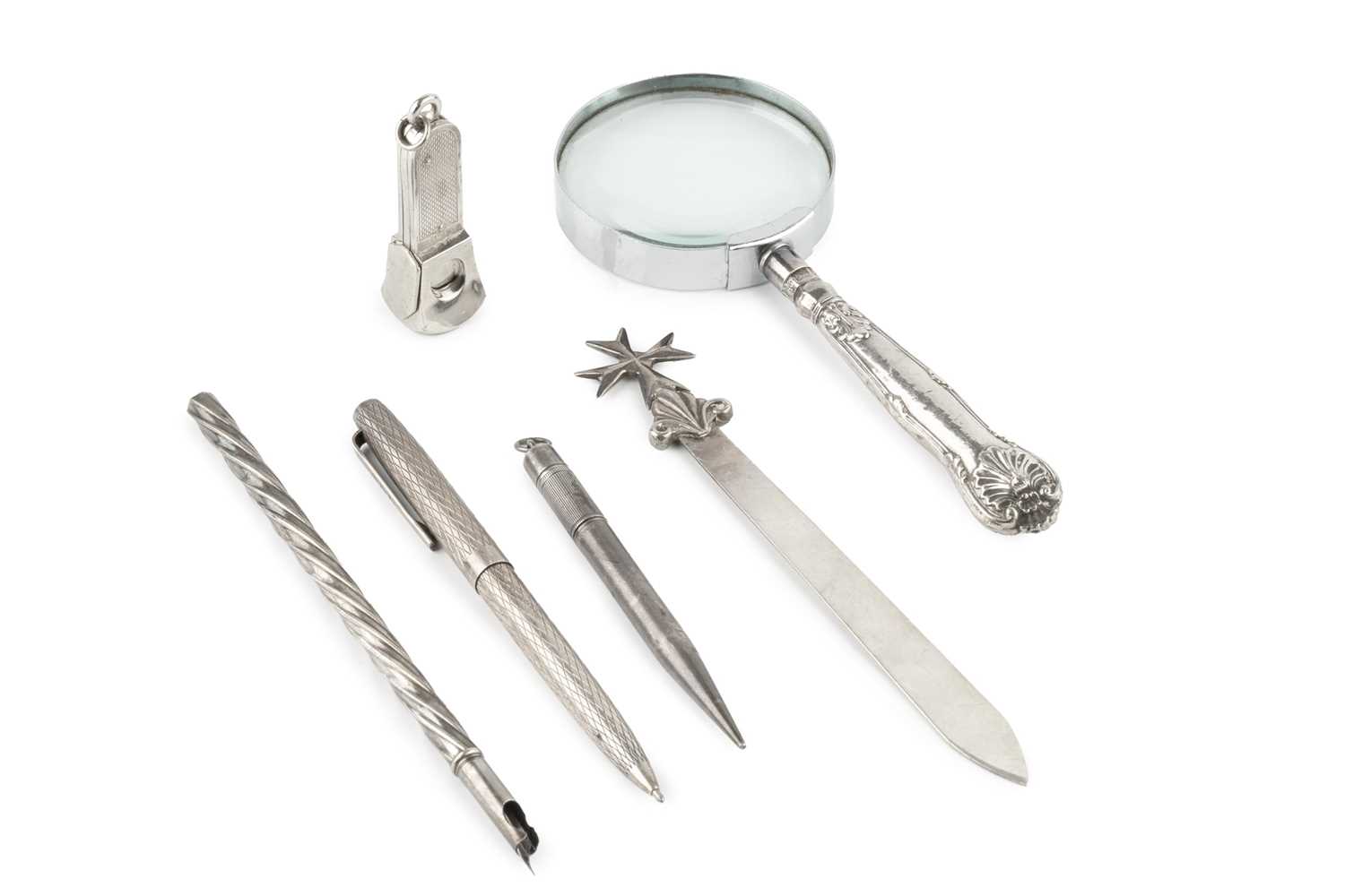 Lot 599 - A silver 'Centennial' propelling pencil, by...