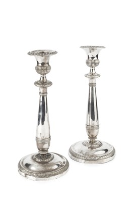 Lot 823 - A pair of early 19th century Italian silver...