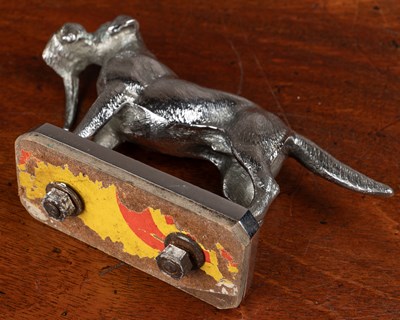 Lot 111 - A car mascot modelled as a labrador with a pheasant in its mouth