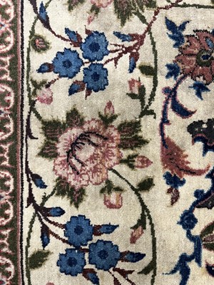 Lot 21 - A 20th century hand-woven Isfahan style Persian carpet