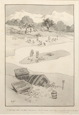 Lot 398 - John Hassall (1868-1948) 'A land where money's...