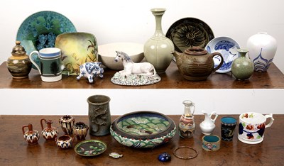 Lot 208 - Collection of studio ceramics to include...