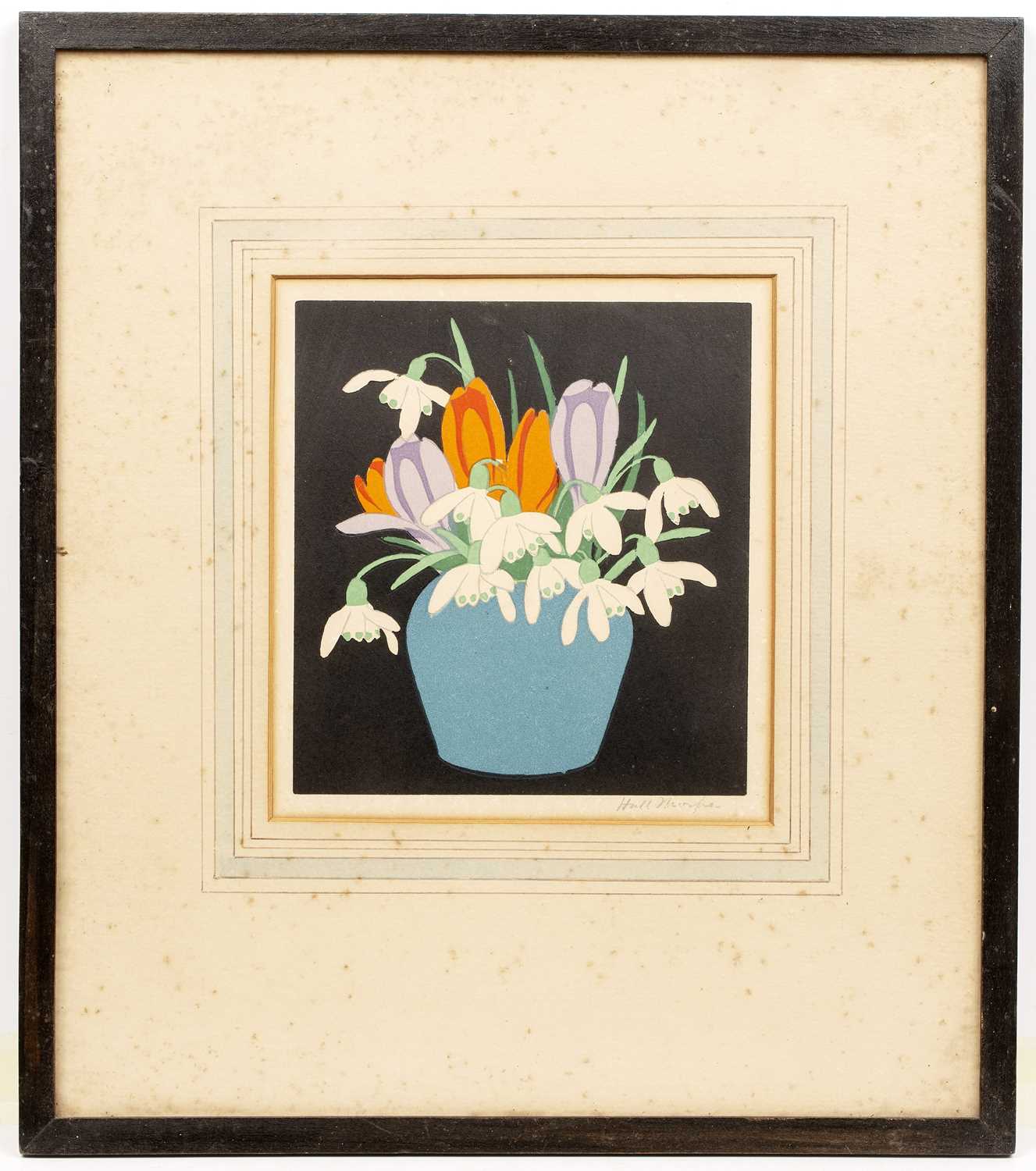 Lot 53 - John Hall Thorpe (1874-1947) Snowdrops and