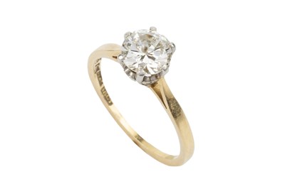 Lot 209 - A diamond solitaire ring, the brilliant cut...