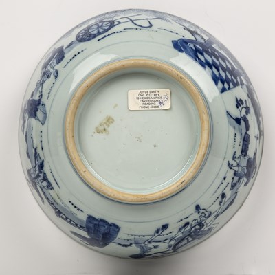 Lot 1 - Blue and white circular bowl Chinese, 18th...