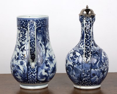 Lot 5 - Blue and white porcelain Arita and a tankard...