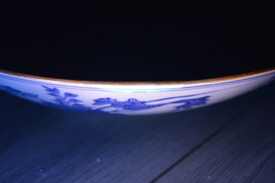 Lot 13 - Blue and white porcelain charger Chinese,...