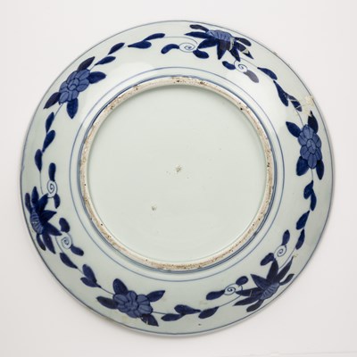 Lot 15 - Blue and white porcelain charger Japanese,...