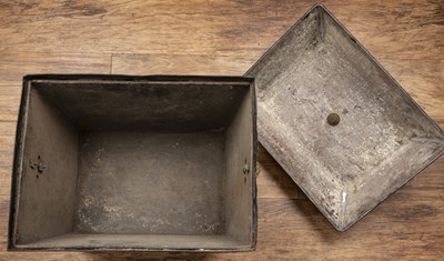 Lot 85 - Toleware coal scuttle black ground, with...