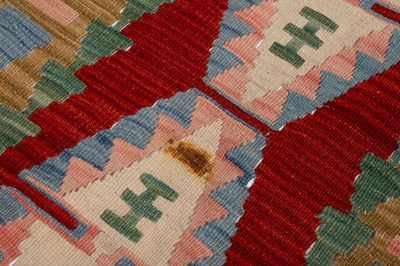 Lot 51 - A hand-woven Afghan wool Anatolian style Kilim runner