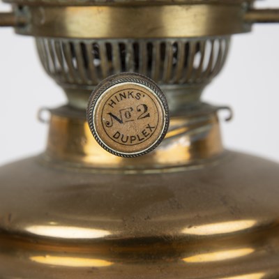 Lot 16 - James Hinks & Sons oil lamp with 'Rd65891'...