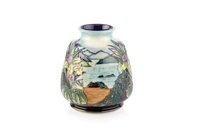 Lot 744 - Moorcroft Islay pattern vase, 1998 printed...