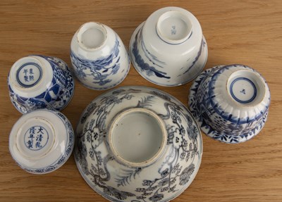 Lot 26 - Group of blue and white porcelain Chinese and...