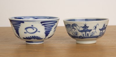 Lot 33 - Group of blue and white pieces Chinese and...