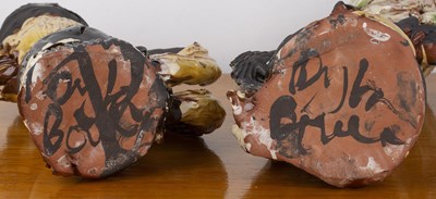 Lot 429 - Dylan Bowen (b.1967) Two sculpted forms,...