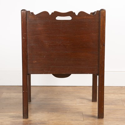 Lot 4 - Mahogany pot cupboard or bedside table George...
