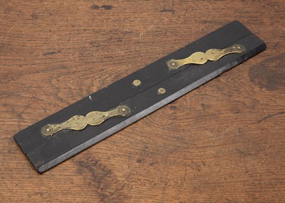 Lot 218 - Gillows of Lancaster parallel ruler ebony and...