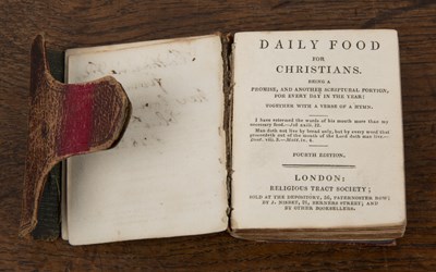 Lot 219 - Miniature leather-bound book signed by...