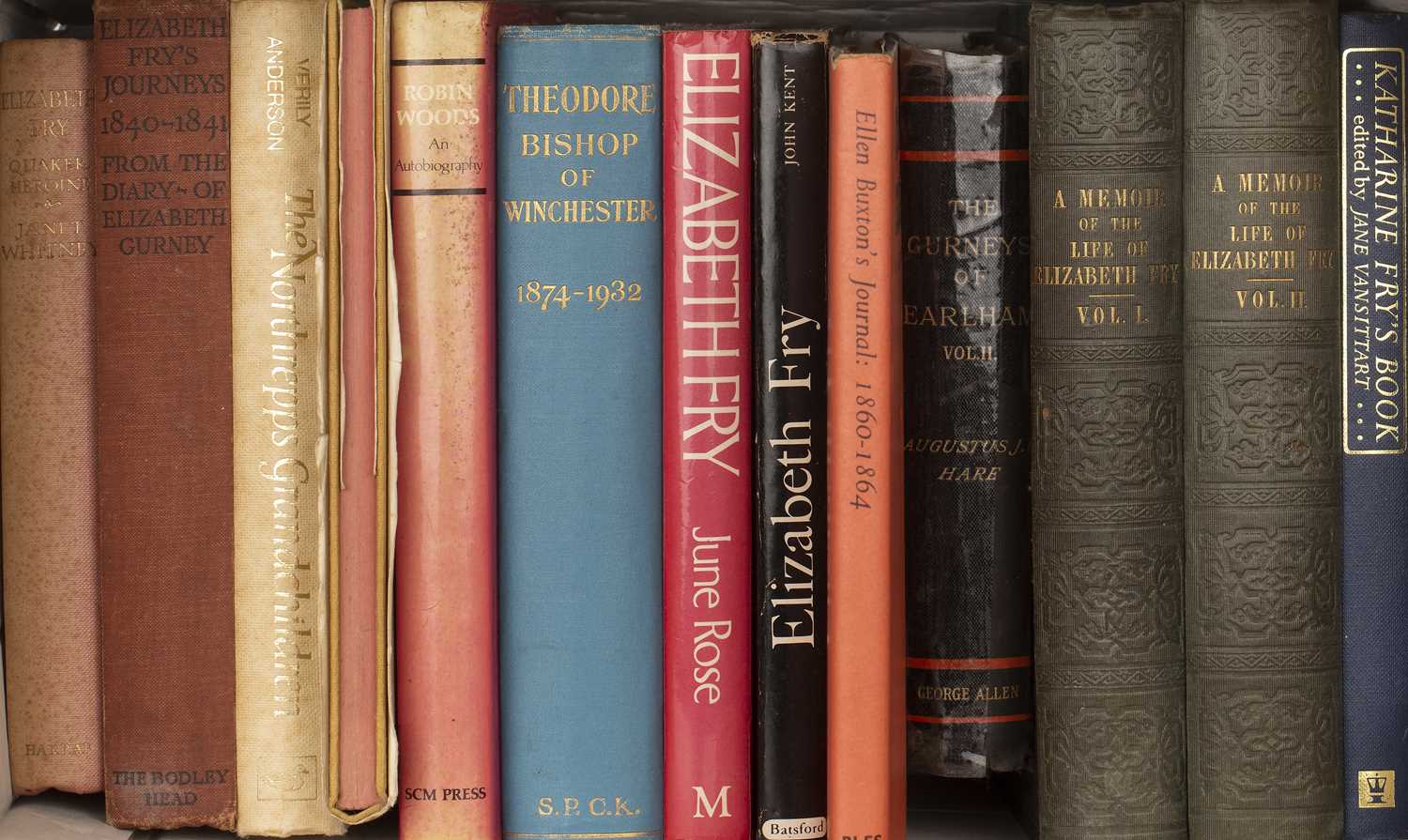 Lot 220 - Collection of books on Elizabeth Fry and her...