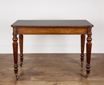 Lot 20 - Gillows style mahogany desk or table 19th...