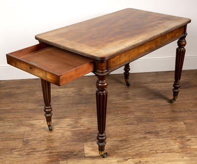 Lot 20 - Gillows style mahogany desk or table 19th...