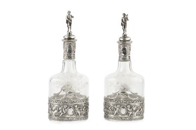 Lot 891 - A pair of early 20th century Hanau silver...