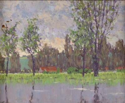 Lot 245 - Oliver Warman (1932-2017) The Somme, near...