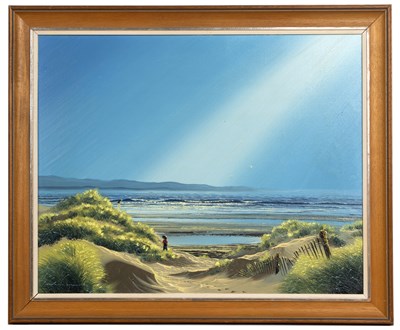 Lot 182 - Maurice Bishop (b.1944) 'Shoreline', oil on...