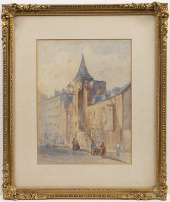 Lot 342 - W S Kerr Edinburgh Street scene, signed,...