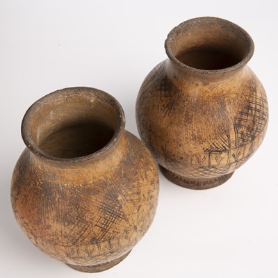 Lot 116 - Two early bronze age pottery vessels 3000bc...