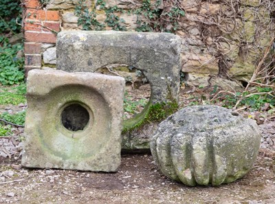 Lot 1329 - Three stone architectural elements