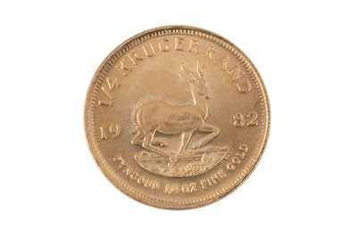 Lot 370 - A quarter Krugerrand, 1982