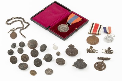 Lot 341 - A George V Imperial Service medal, cased, a...