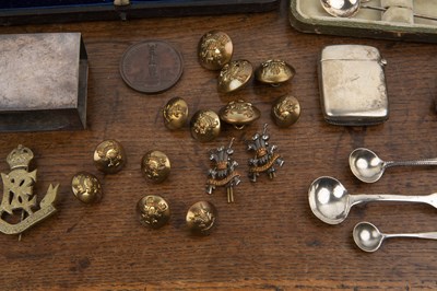 Lot 263 - Collection of silver to include: two silver...