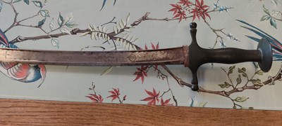 Lot 355 - A Middle Eastern sword