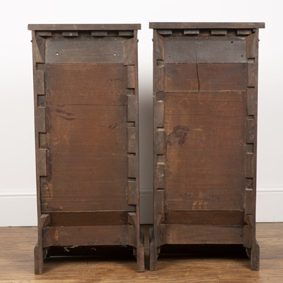 Lot 31 - Pair of rosewood open small bookcases 19th...