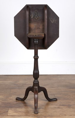 Lot 33 - Octagonal mahogany tripod table early 19th...