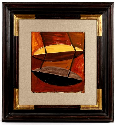 Lot 297 - Terry Frost (1915-2003) Boats on the Quay,...