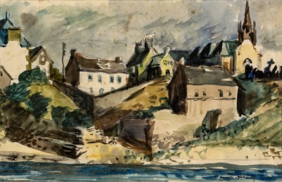 Lot 316 - Michael Canney (1923-1999) Cornish Village...